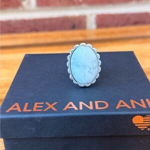 Alex and Ani Vintage 66 howlite Ring